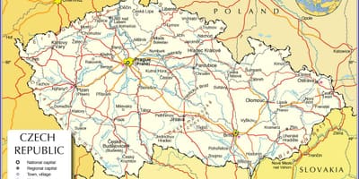 República de Checoslovaquia mapa