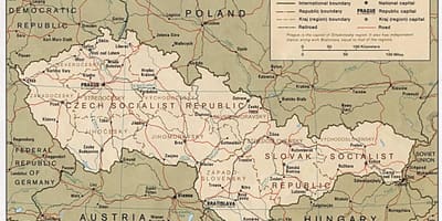 Mapa de Checoslovaquia en 1918