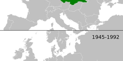 Mapa de Europa Checoslovaquia