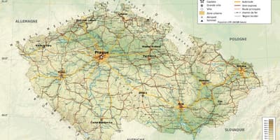 La república checa geografía mapa