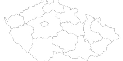 República checa mapa del vector