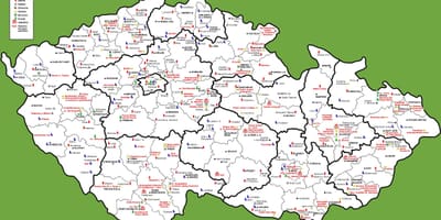 La república checa museos mapa