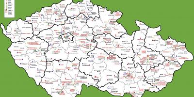 La república checa atracción mapa