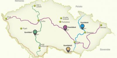 La república checa mapa de ciclismo