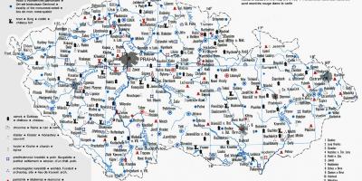 La república checa monumentos mapa